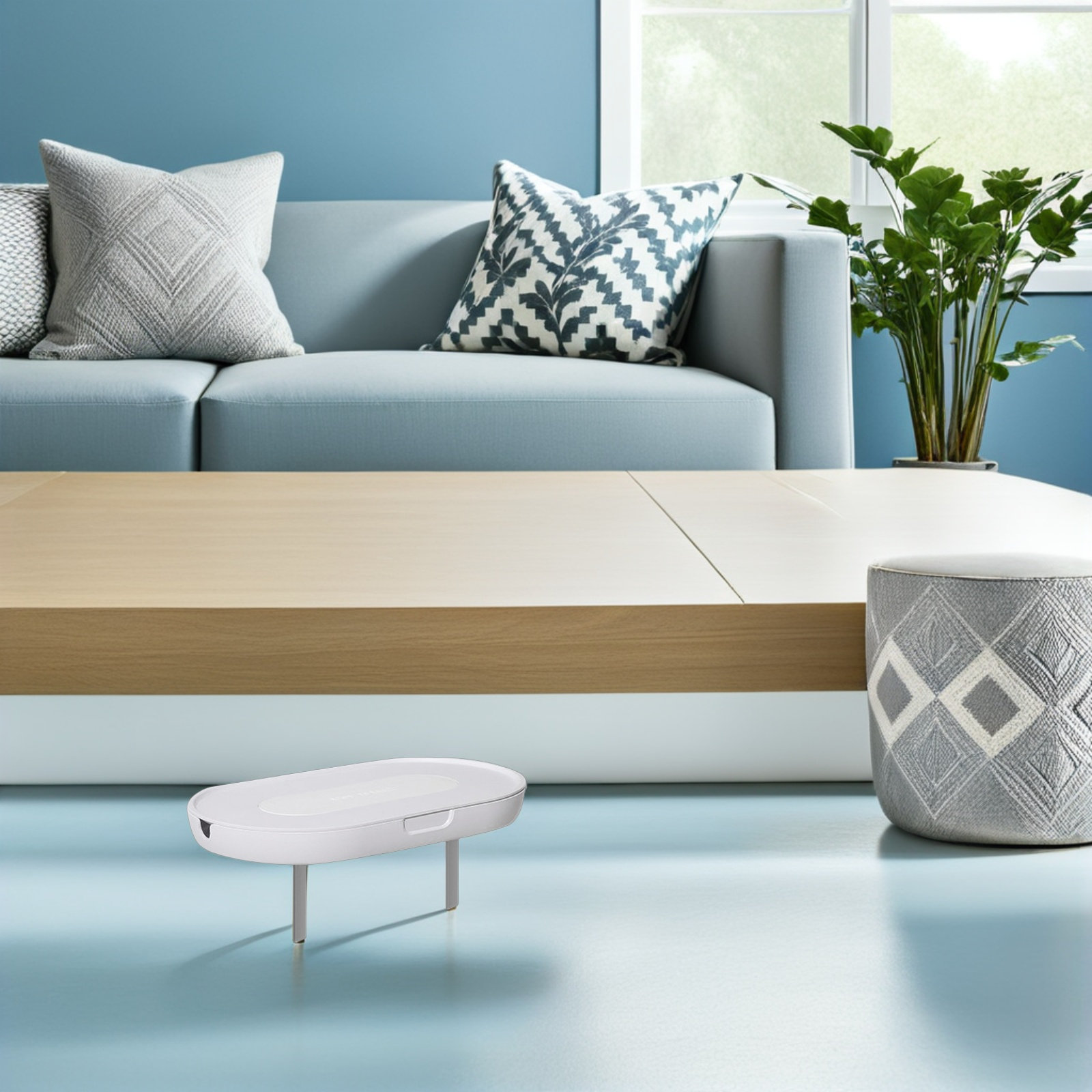 Food Storage Rack - ชั้นวางติดผนังแบบถอดได้ ชั้นวางพลาสติกสำหรับจัดเก็บสายไฟ ที่เก็บสายไฟแบบไม่ต้องเจาะผนัง สำหรับจัดการสายไฟในบ้าน ห้องนอน