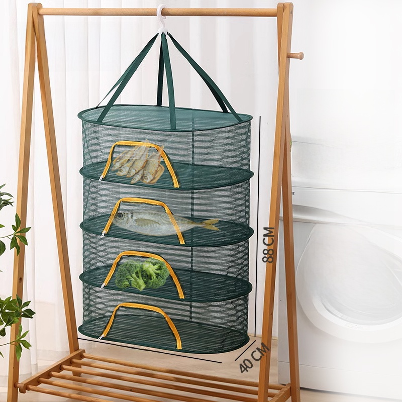 Food Storage Rack - ชั้นวางอาหารแบบหนาหลายชั้น ตาข่ายตากผัก ตาข่ายตากปลา ตาข่ายตากแตงโม ตาข่ายตากมันเทศ ป้องกันแมลง