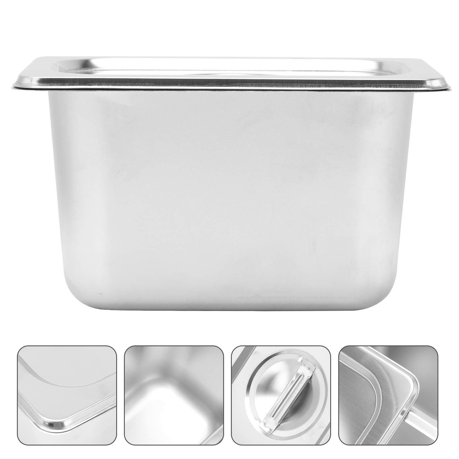 Food Storage Stainless Steel Containers - ชุดอ่างเสิร์ฟสแตนเลสพร้อมฝาปิด เกรดพรีเมียมสำหรับเก็บอาหาร ผลไม้ ผัก และเครื่องเคียง สำหรับใช้ในบ้าน