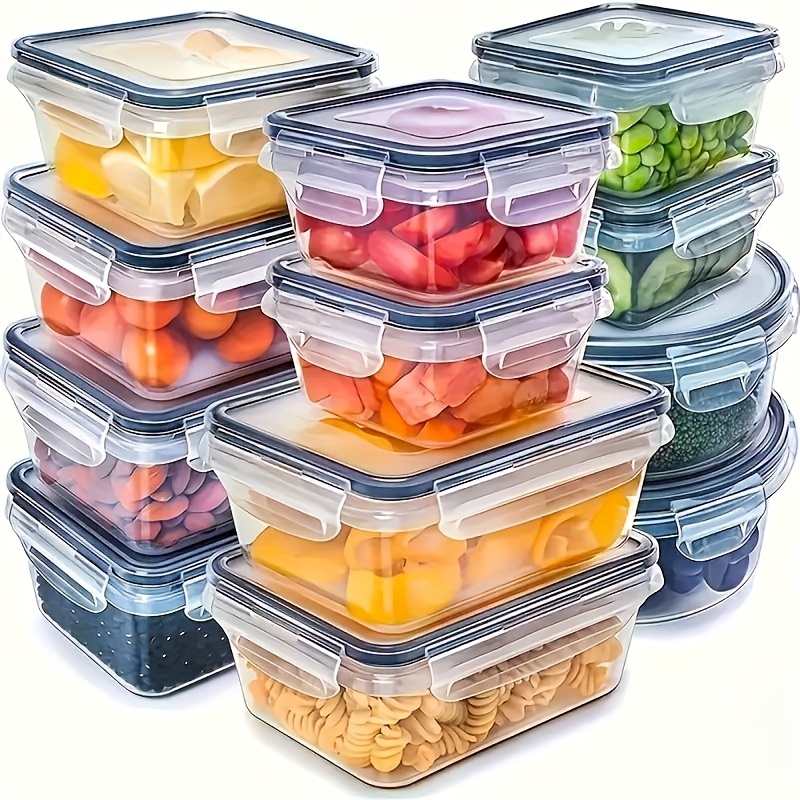 Food Storage Containers B&M - ชุด 8 ชิ้น ประกอบด้วย 4 กล่องและ