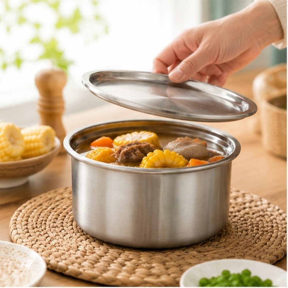 Food Storage Stainless Steel Containers - ถ้วยสแตนเลส 304 พร้อมฝาปิด สำหรับนึ่งไข่ อาหารเด็ก ขนมหวาน