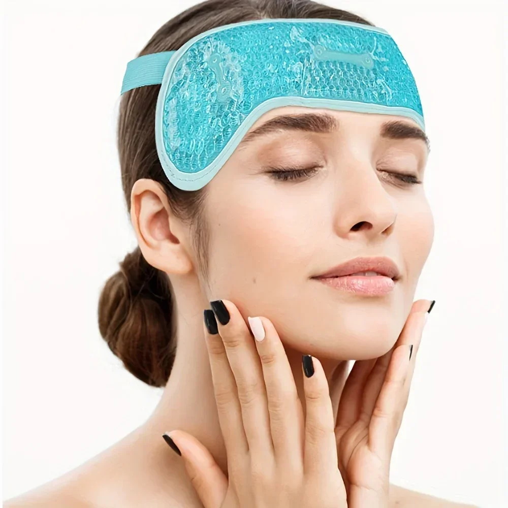 Cold Pack Ice Gel - ร้อน/เย็นเจลลูกปัดไมเกรนห่อแพ็คน้ําแข็งพร้อมเจลลูกปัด Soft Plush Backing Ice Wrap