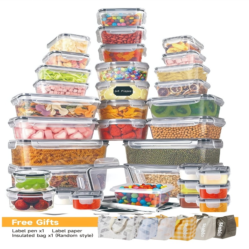 Food Storage Pantry - ชุดเก็บอาหารปลอดสาร BPA 48 ชิ้น – ภาชนะสุญญากาศ