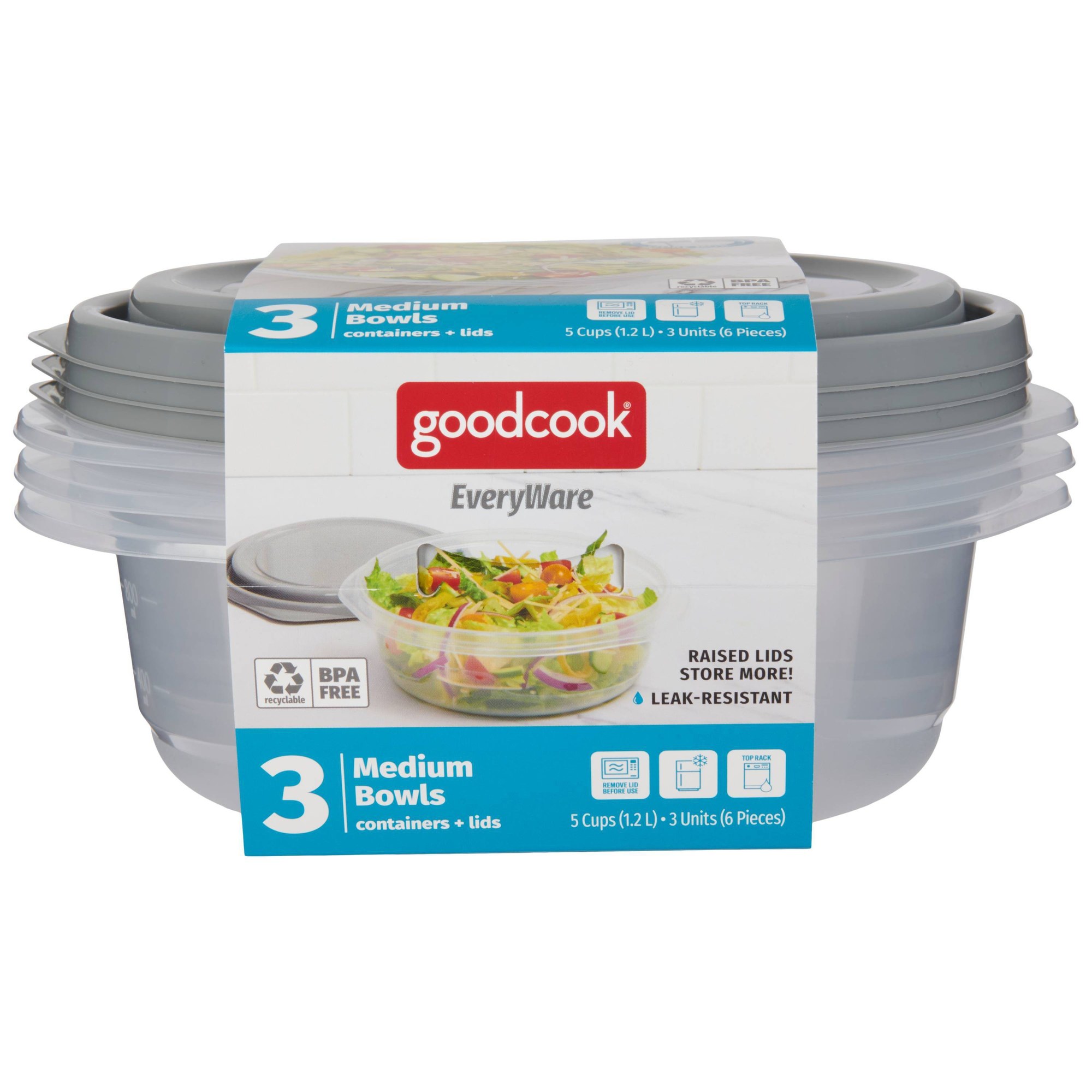 ชุดภาชนะเก็บอาหารทรงกลม 6 ชิ้น - Food Storage Pantry บทวิจารณ์และราคา