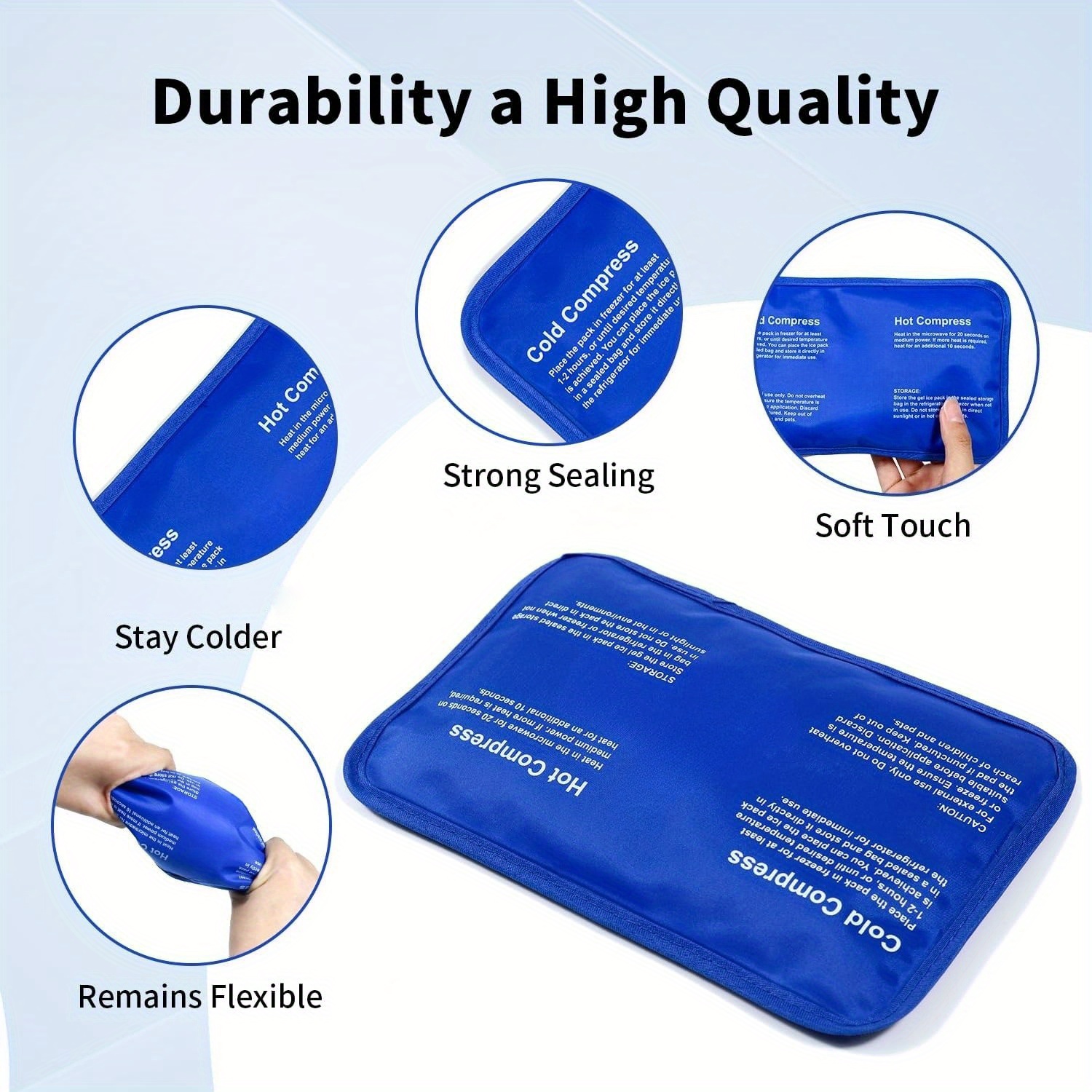 แผ่นประคบเย็นสำหรับอาการบาดเจ็ - Cold Pack Ice Gel บทวิจารณ์และราคา