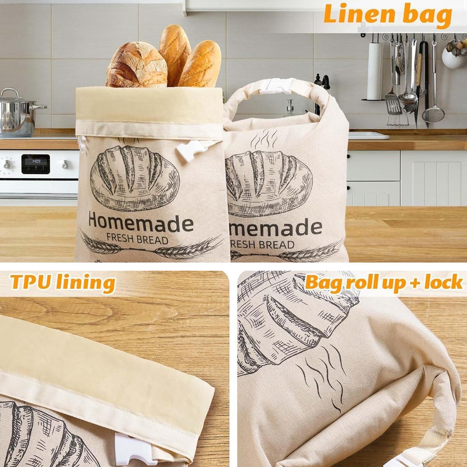 ถุงขนมปังผ้าลินิน ถุงนำกลับมาใ - Food Storage Reusable Bags บทวิจารณ์และราคา