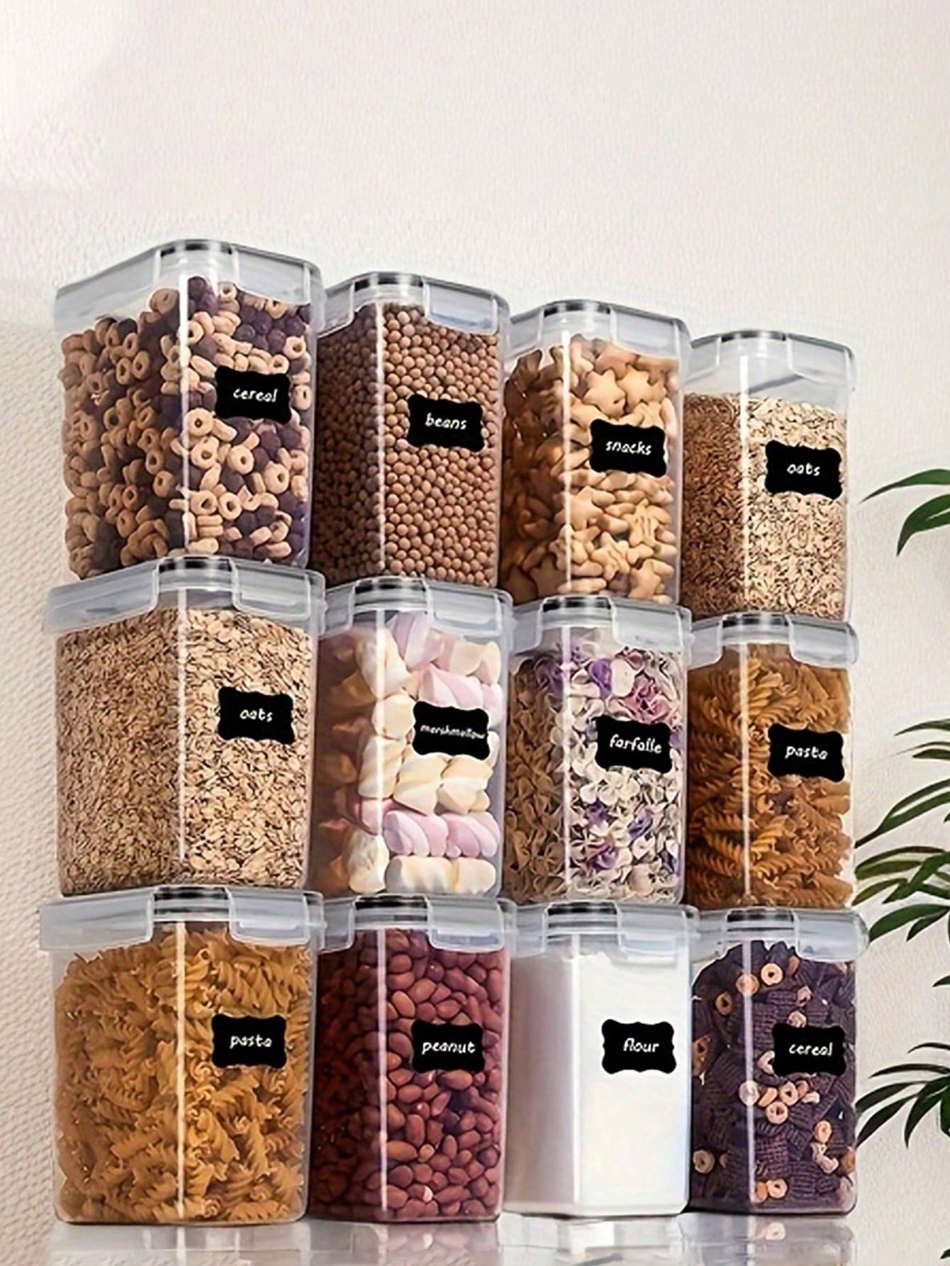 ชุดภาชนะเก็บอาหารแบบปิดสนิท 48 - Food Storage Pantry บทวิจารณ์และราคา