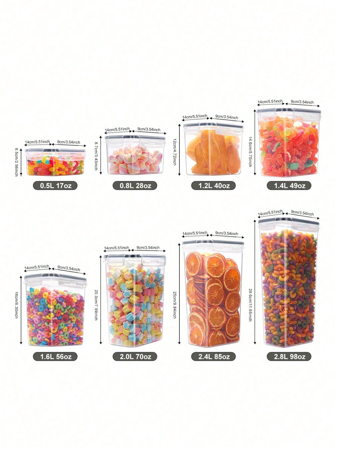 ชุดภาชนะเก็บอาหารแบบปิดสนิท 48 - Food Storage Pantry บทวิจารณ์และราคา