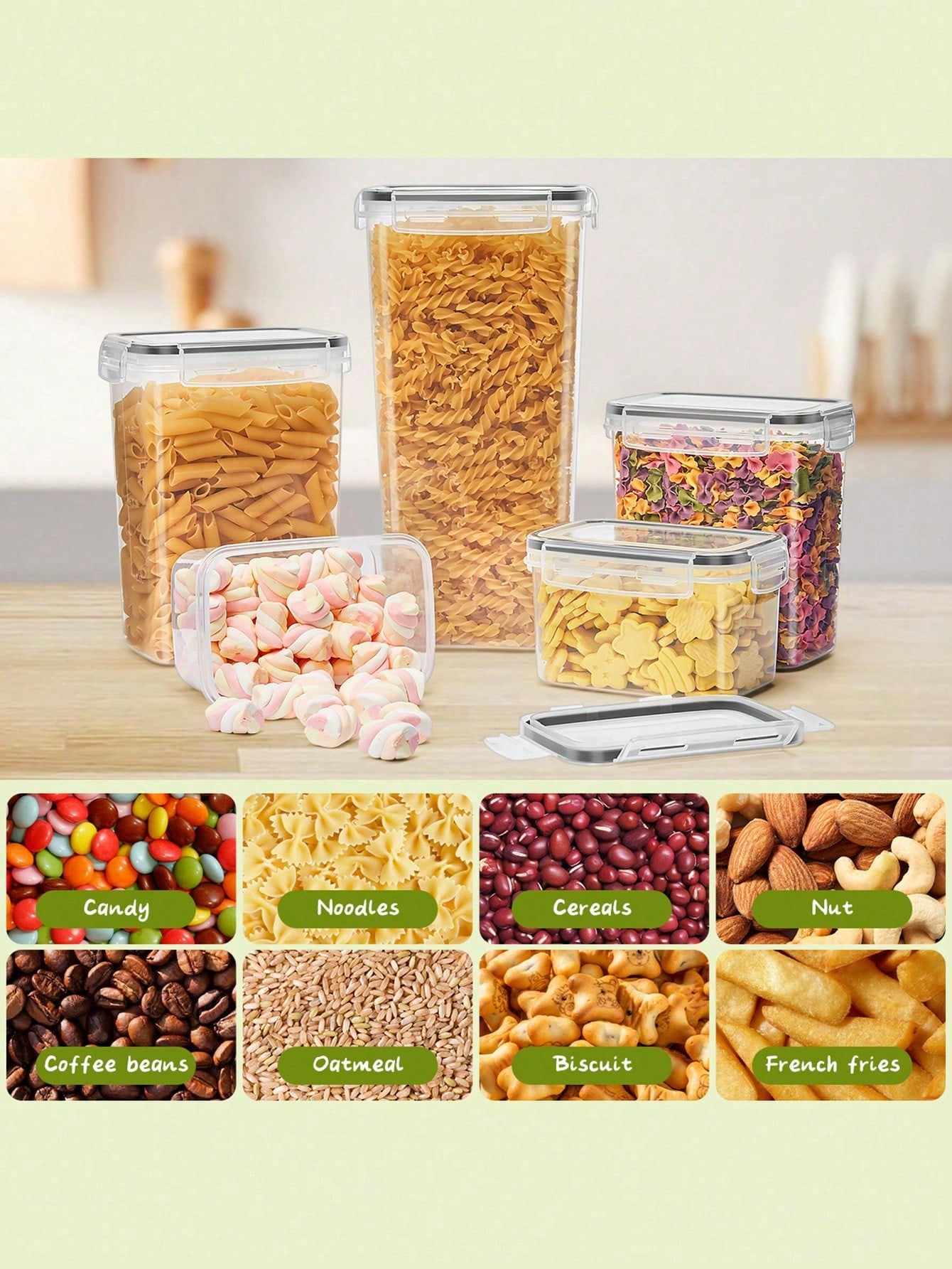 ชุดภาชนะเก็บอาหารแบบปิดสนิท 48 - Food Storage Pantry บทวิจารณ์และราคา