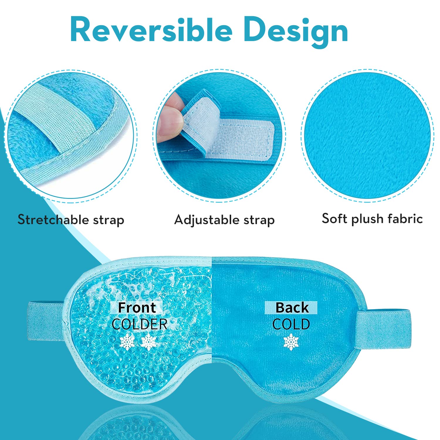 Cooling Eye Mask Gel Eye Mask  - Cold Pack Ice Gel บทวิจารณ์และราคา