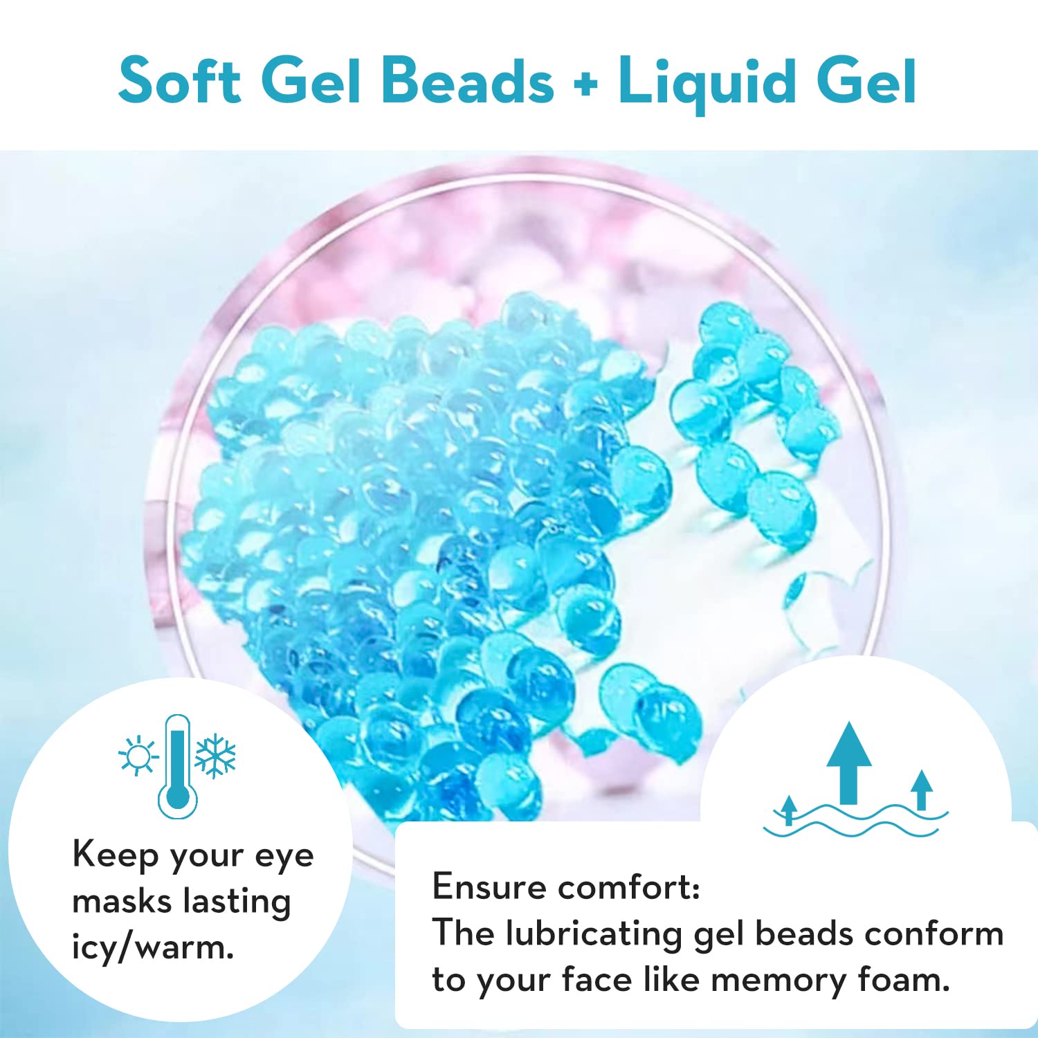 Cooling Eye Mask Gel Eye Mask  - Cold Pack Ice Gel บทวิจารณ์และราคา