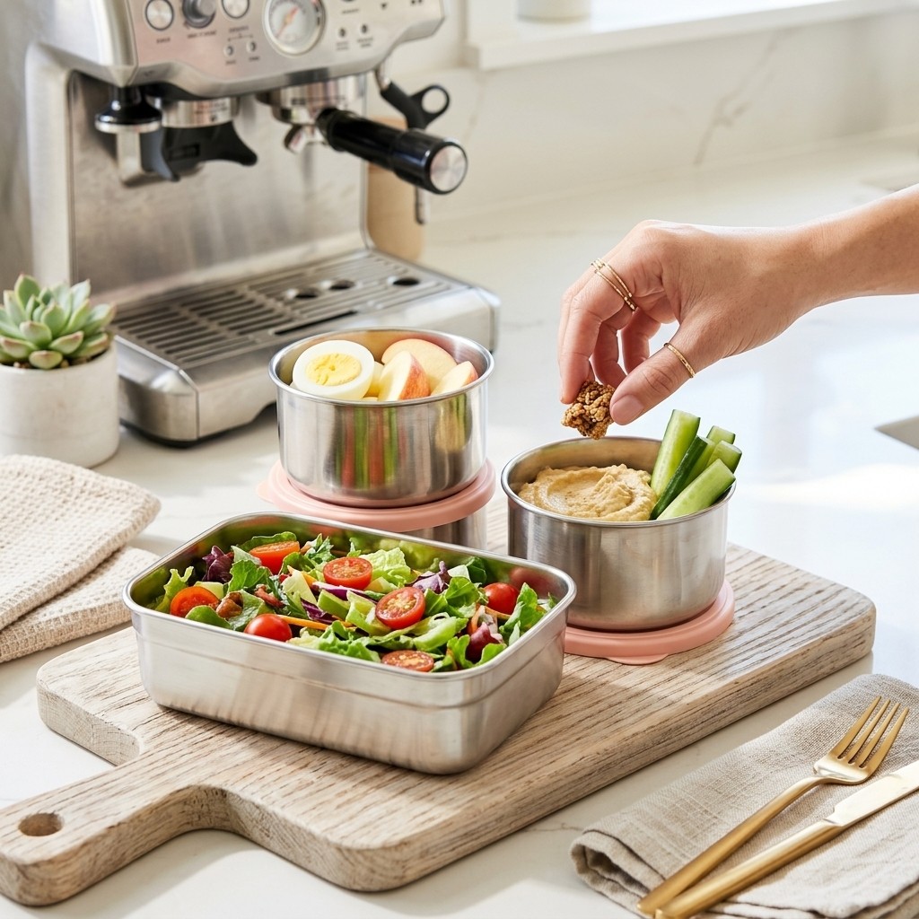 กล่องอาหารกลางวันสแตนเลส 304 ใ - Food Storage Containers B&M บทวิจารณ์และราคา