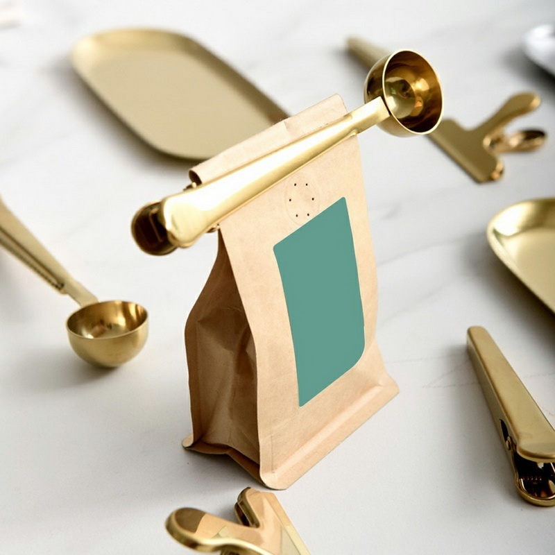 ช้อนตวงสแตนเลสพร้อมคลิปหนีบ ด้ - Food Storage Handling บทวิจารณ์และราคา