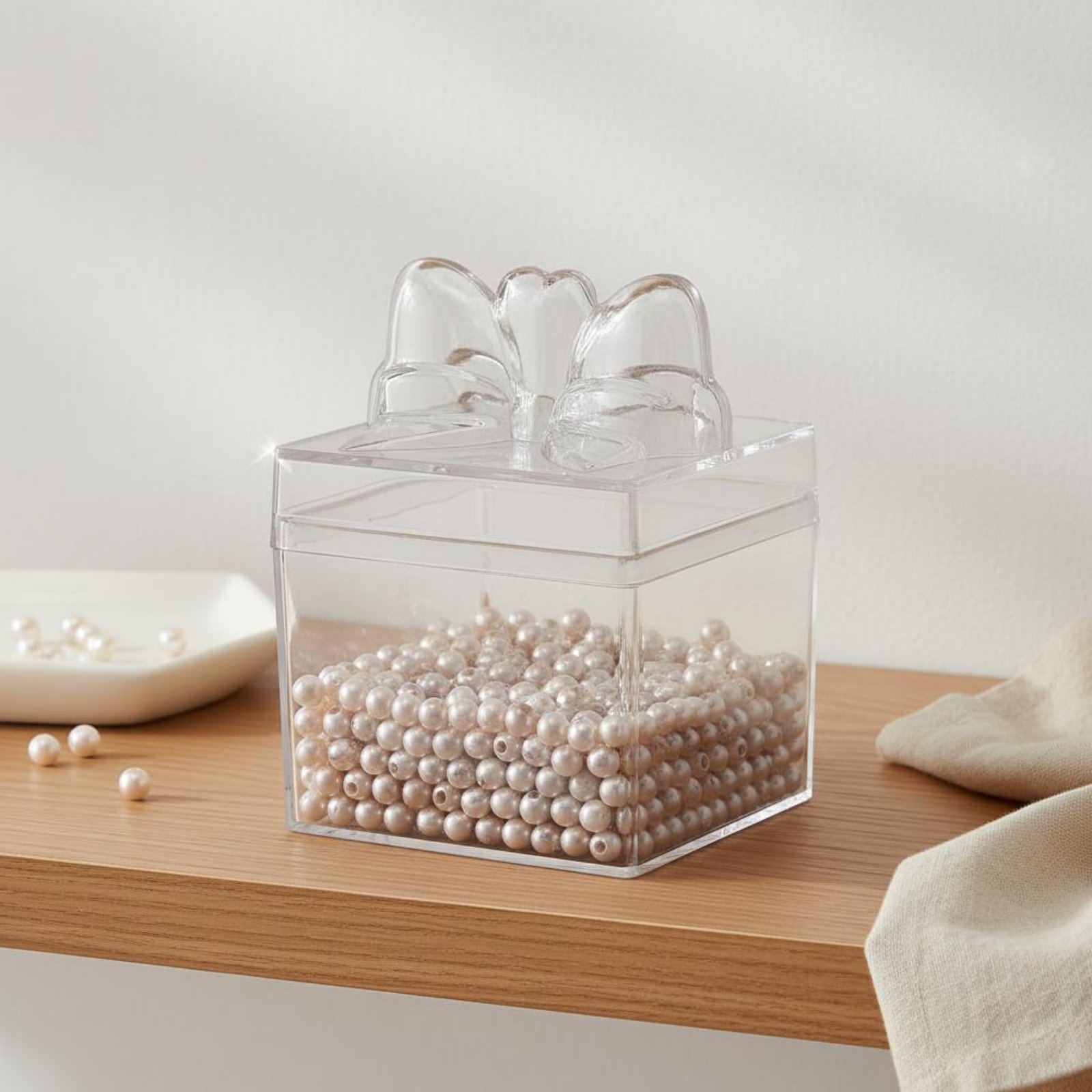 กล่องขนมพลาสติกใสพร้อมริบบิ้น  - Food Storage Plastic บทวิจารณ์และราคา