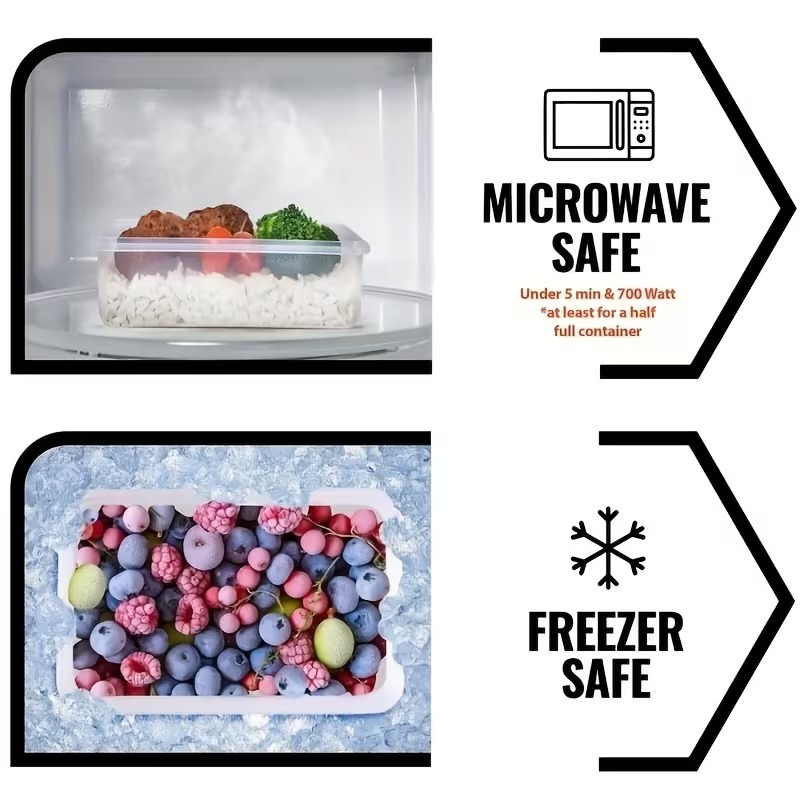 กล่องเก็บอาหารใส 4 ชิ้น พร้อมฝ - Food Storage Canister บทวิจารณ์และราคา