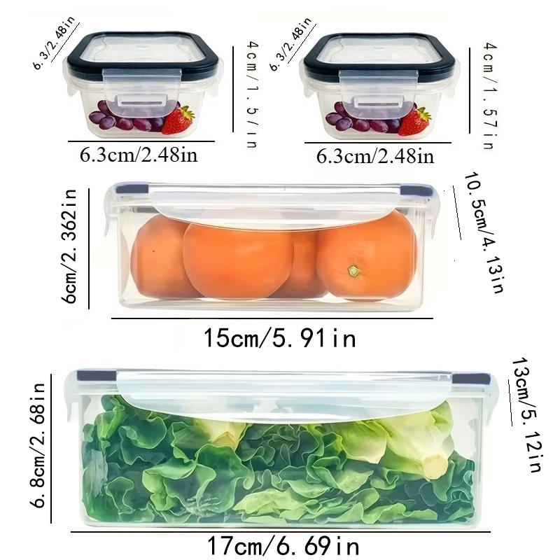 ชุด 8 ชิ้น ประกอบด้วย 4 กล่องแ - Food Storage Containers B&M บทวิจารณ์และราคา