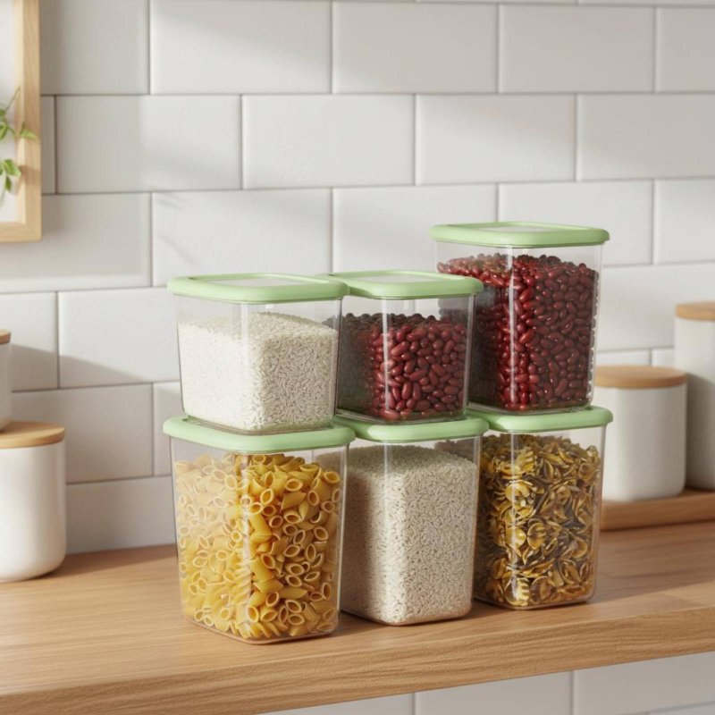 ชุดกล่องถนอมอาหารสุญญากาศ 6 ชิ - Food Storage Pantry บทวิจารณ์และราคา
