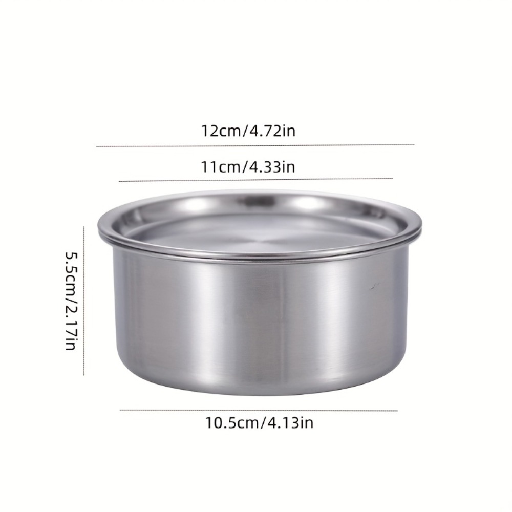 ถ้วยสแตนเลส 304 พร้อมฝาปิด สำห - Food Storage Stainless Steel Containers บทวิจารณ์และราคา