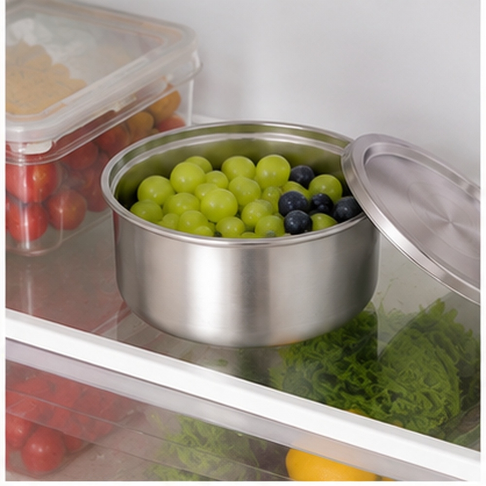 ถ้วยสแตนเลส 304 พร้อมฝาปิด สำห - Food Storage Stainless Steel Containers บทวิจารณ์และราคา