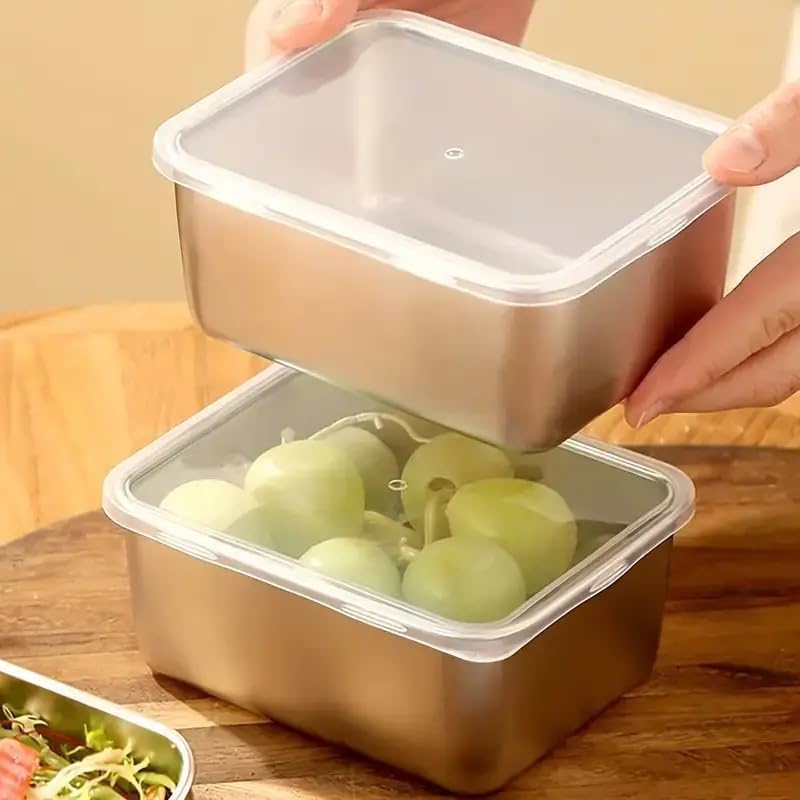 ภาชนะเก็บอาหารสแตนเลส - Food Storage Stainless Steel Containers บทวิจารณ์และราคา