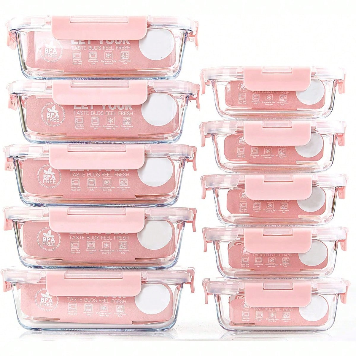 ชุดกล่องแก้วสำหรับเตรียมอาหาร  - Food Storage Containers B&M บทวิจารณ์และราคา