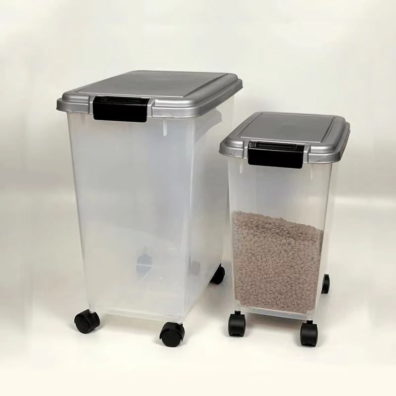 ภาชนะเก็บอาหารสัตว์เลี้ยงพลาสต - Food Storage Dog บทวิจารณ์และราคา