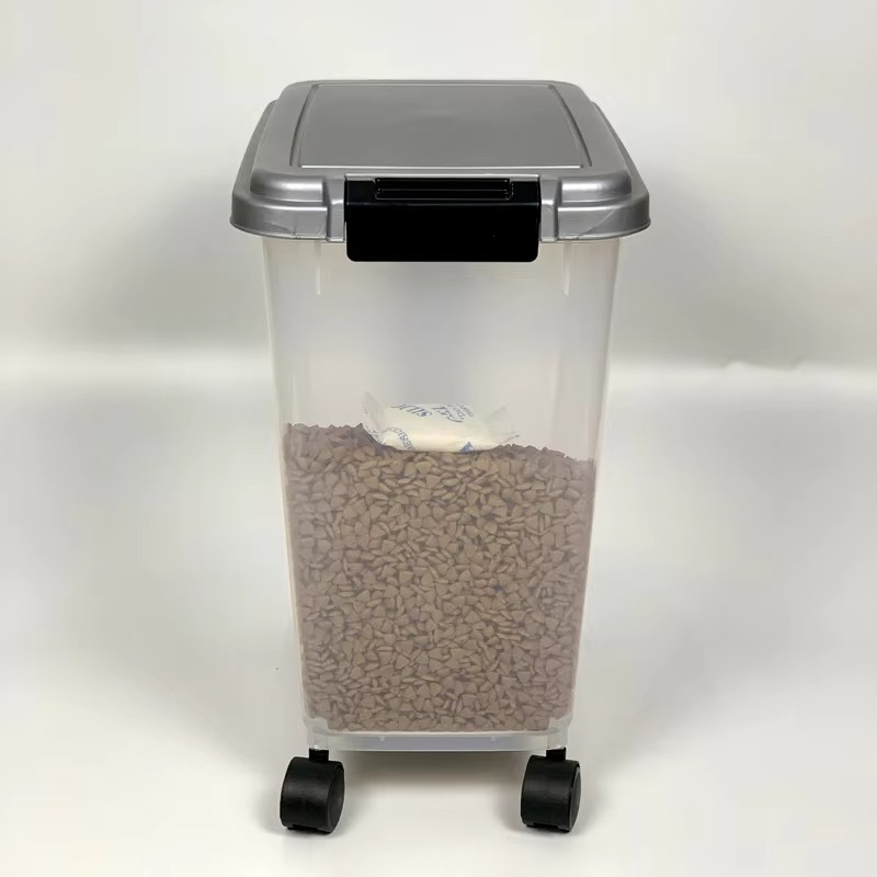 ภาชนะเก็บอาหารสัตว์เลี้ยงพลาสต - Food Storage Dog บทวิจารณ์และราคา