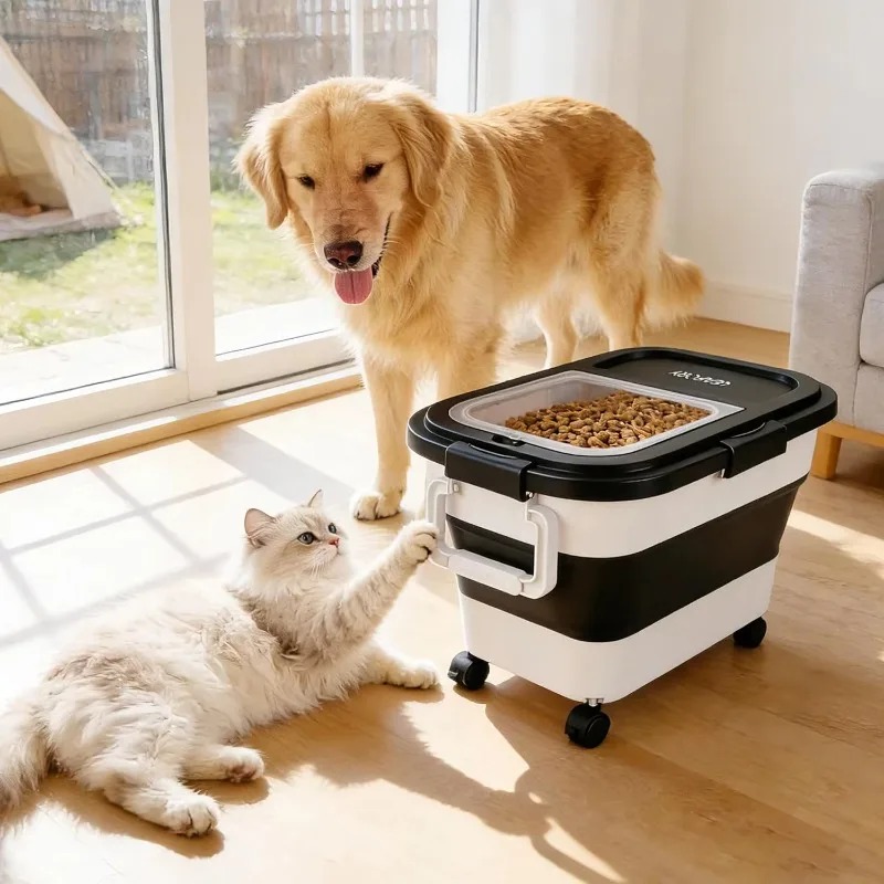 กล่องเก็บอาหารสุนัขขนาด 20-25  - Food Storage Dog บทวิจารณ์และราคา