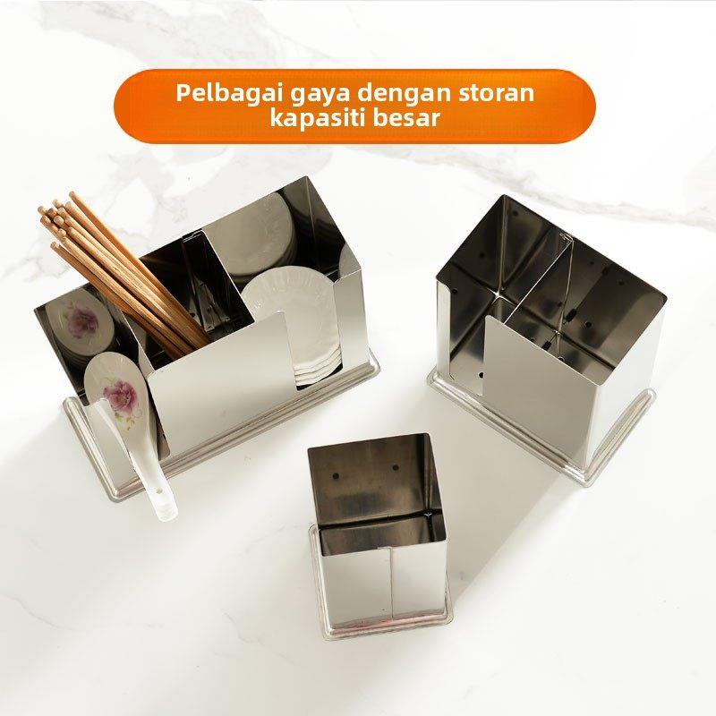 กล่องเก็บตะเกียบและช้อนสแตนเลส - Food Storage Rack บทวิจารณ์และราคา