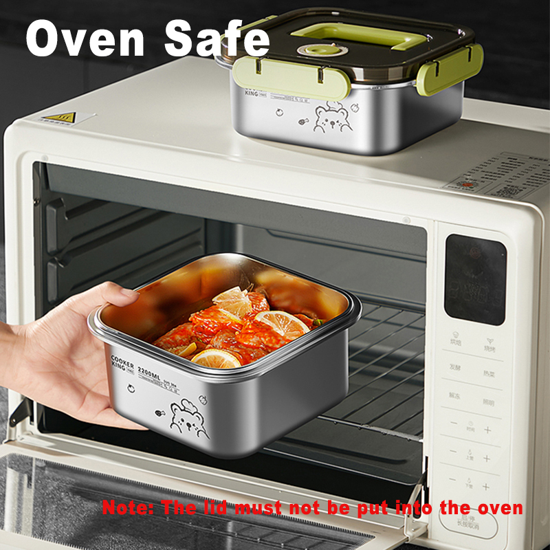 COOKER KING 420ml-6200ml ภาชนะ - Food Storage Stainless Steel Containers บทวิจารณ์และราคา