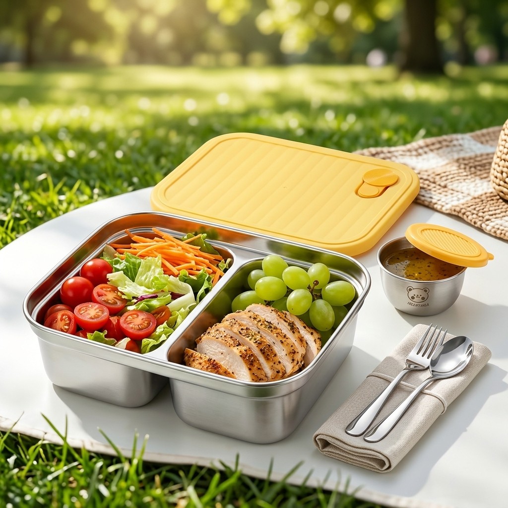 กล่องอาหารกลางวันสแตนเลส 304 แ - Food Storage Containers B&M บทวิจารณ์และราคา