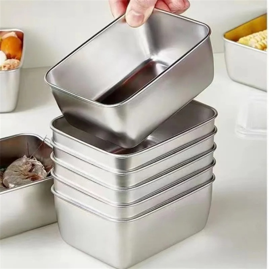 1/3/5pcs สแตนเลสกล่องเก็บอาหาร - Food Storage Containers B&M บทวิจารณ์และราคา